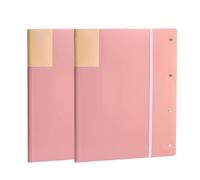 Libro di presentazione A3 Raccoglitore portfolio da 40 tasche con maniche trasparenti 2 pezzi Multicolor(Pink)