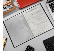 Libro Di Presentazione in Plastica Cartella Nera Organizzatore Documenti