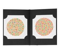 Libro di prova per la visione dei colori con lastre colorate Ishihara, screening del daltonismo a 38 lastre e test di cecità rossa e verde, kit di test optometrici e valutazione della visione