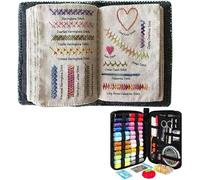 Libro di punti fai da te, libro di punti di ricamo, libro di cucito di ricamo, manuale di punti, libro di punti di ricamo, kit segnalibro punto croce, per principianti e appassionati di ricamo(Type B)