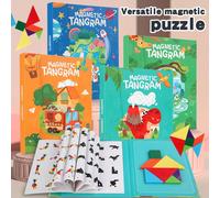 Libro di puzzle a 7 pezzi, adatto per i bambini da giocare durante i viaggi in auto, aereo o mentre si aspetta l'asporto, un giocattolo educativo e intellettuale stile animale,Soldi per i trasporti,Mo