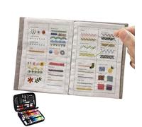 Libro Di Ricamo | Fai Da Te Creativo Con Guida Al Ricamo | Materiale In Lino, Con Kit Di Strumenti Per Cucire, Regalo Creativo Per Principianti E Appassionati Di Artigianato, 20,5×15,5 Cm