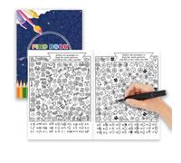 Libro Di Ricerca E Colore - Attività Di Pittura Di Personaggi Dei Cartoni Animati, Libro Da Colorare, Pagine Di Attività Educative, Giocattolo Di Apprendimento Interattivo | Per I