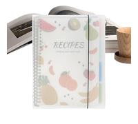 Libro di ricette in formato A4, con copertina rigida, in bianco, per scrivere le proprie ricette