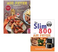Libro di ricette per friggitrice ad aria [copertina rigida] di Jenny Tschiesche e The Skinny Hot Air Fryer Cookbook di Cooknation, set di 2 libri