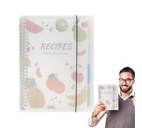 Libro di ricette personalizzato, formato A4, quaderno da cucina per le tue ricette, libro di cucina con copertina rigida con tabelle di conversione, organizer per ricette da cucina per amanti del cibo