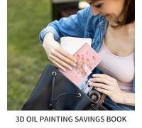 Libro Di Risparmio - Risparmio 100 Buste 3D Pittura A Olio | Organizzatore Finanze Portafoglio Taccuino - Gestione Spese Pagamenti per Adulti Bambini Casa