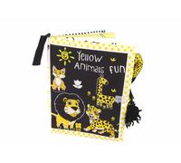 Libro di Stoffa Animali Nero Giallo