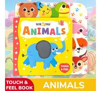 Libro di stoffa interattivo 3D tattile, giocattolo educativo Montessori per la prima infanzia, adatto per neonati, libro morbido e soffice di riconoscimento degli animali dello zoo, adatto per neonati
