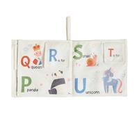 Libro di stoffa per bambini - Elementi sensoriali tattili Soft Baby Book | Attività di stimolazione visiva colorata per bambini sicuri con disegni coinvolgenti di animali e lettere | Senti BO0K per i