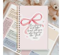 Libro di studio biblico 365 giorni, libro di studio biblico formato A5 con metodo SOAP, sezioni per note di sermoni, preghiera, osservazione e applicazione, regalo per la festa della mamma e degli ins