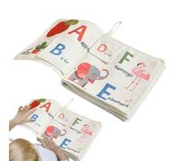 Libro Di Tessuto Per Bambini | Dolce Libro Sensoriale | Risveglio Sensoriale | Cotton Educational 24x17x2,5 Cm Per Il Risveglio Visivo Di Bambini, perfeto A Casa, Viaggi O In Asilo