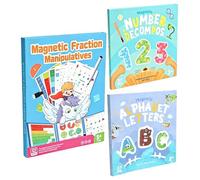 Libro dimostrativo di frazioni con magneti, giochi educativi