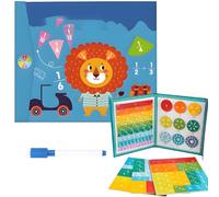 Libro dimostrativo sulle frazioni magnetiche, nuovi puzzle educativi di matematica manipolativa, abilità di apprendimento precoce della matematica(B)