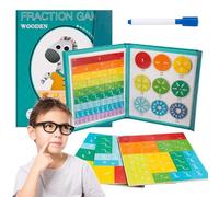 Libro Dimostrativo Sulle Frazioni Magnetiche, Puzzle Educativo, Materiale Didattico Matematico For La Scuola Elementare, Puzzle Educativi For Bambini