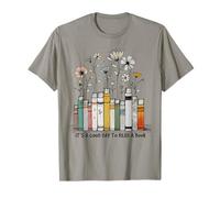 Libro divertente con scritta Florales Cottagecore Design Maglietta