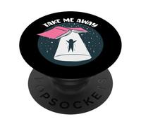 Libro divertente UFO Take Me Away - Reader Bookaholic Love Books PopSockets PopGrip Adesivo