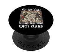 Libro d'Ore di Buhurt - Combattimento epico tra cavalieri in PopSockets PopGrip Adesivo