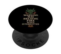 Libro Drago Lettura Mostro Divertente Lettura Amante dei PopSockets PopGrip Adesivo