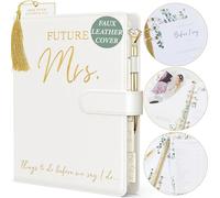 Libro e organizer per matrimoni per la sposa, in finta pelle, lamina d'oro "Future Mrs", include penna, segnalibro e adesivi, regali di fidanzamento per donne, lista di controllo per la pianificazione