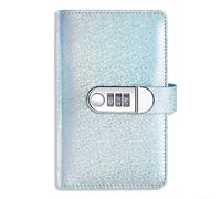 Libro economico con serratura a password, elegante soluzione per riporre i soldi in pelle PU (blu)