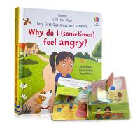 Libro educativo per bambini in inglese, "Perché a volte mi sento arrabbiato?", con domande e risposte, sollevando le alette, divulgazione scientifica, cognizione, lettura della buonanotte, libri 3D in