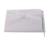 libro elegante dell'ospite di cerimonia nuziale ed insieme della penna con