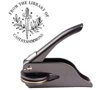 Libro Embosser Personalizzato Timbro Personalizzato Biblioteca Libro Embosser Sigillo Timbro - Timbro a Secco Personalizzabile - Timbro a Secco Ex Libris Personalizzato
