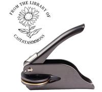 Libro Embosser Personalizzato Timbro Personalizzato Biblioteca Libro Embosser Sigillo Timbro - Timbro a Secco Personalizzabile - Timbro a Secco Ex Libris Personalizzato