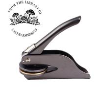 Libro Embosser Personalizzato Timbro Personalizzato Biblioteca Libro Embosser Sigillo Timbro - Timbro a Secco Personalizzabile - Timbro a Secco Ex Libris Personalizzato