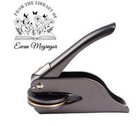 Libro Embosser Personalizzato Timbro Personalizzato Biblioteca Libro Embosser Sigillo Timbro - Timbro a Secco Personalizzabile - Timbro a Secco Ex Libris Personalizzato