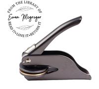 Libro Embosser Personalizzato Timbro Personalizzato Biblioteca Libro Embosser Sigillo Timbro - Timbro a Secco Personalizzabile - Timbro a Secco Ex Libris Personalizzato