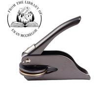 Libro Embosser Personalizzato Timbro Personalizzato Biblioteca Libro Embosser Sigillo Timbro - Timbro a Secco Personalizzabile - Timbro a Secco Ex Libris Personalizzato