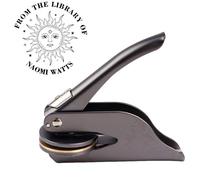 Libro Embosser Personalizzato Timbro Personalizzato Biblioteca Libro Embosser Sigillo Timbro - Timbro a Secco Personalizzabile - Timbro a Secco Ex Libris Personalizzato