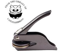 Libro Embosser Personalizzato Timbro Personalizzato Biblioteca Libro Embosser Sigillo Timbro - Timbro a Secco Personalizzabile - Timbro a Secco Ex Libris Personalizzato