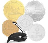 Libro Embosser Scaffale Personalizzato Timbro Personalizzato Biblioteca Libro Embosser Sigillo Timbro Testo Logo Biglietti da Visita Notebook Carta (solo scaffale)