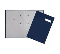 Libro firme Q-Connect 20 pagine 24x35 cm blu KF31012