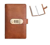 Libro for la sfida del risparmio di denaro con busta da 100 pagine | Libretto con chiusura a chiave for la raccolta di banconote, Libro Para Ahorrar Dinero, Buste(Light Brown)