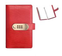 Libro for la sfida del risparmio di denaro con busta da 100 pagine | Libretto con chiusura a chiave for la raccolta di banconote, Libro Para Ahorrar Dinero, Buste(Red)