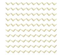 Libro fotografico con bustine angolari, robusto, oro, 1,5 cm | 100 angoli rinforzati in metallo anticato per album fotografici di nozze e protezione del diario