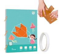 Libro geometrico 3D, giocattolo educativo con 9 solidi, pensiero spaziale | Include 9 modelli solidi, design resistente, maneggevolezza sicura, pratica creativa e divertimento versatile per
