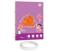 Libro Geometrico 3D - Strumento Educativo Di Forma, Strumento Di Matematica | Kit Di Costruzione Multi-Solido, Studio Di Creativa Per Studenti Di Classe Prescolare, Principianti