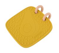 Libro Giocattolo in Silicone per Bambini, Modello di Frutta Brillante, Libro di Apprendimento su Due Lati per Il Bagnetto del Bambino, Tempo di Gioco, Realizzato in Morbido Silicone (Yellow)