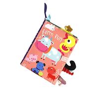 Libro Giocattolo Sensoriale in Stoffa Morbida dai Colori Vivaci per Neonati, Libro in Stoffa Spiegazzata per Neonati e Bambini Piccoli da 0 a 3 Anni, Ideale per L'allenamento della capacità