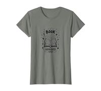Libro Hangover Bibliophile Reading Lover Maglietta, Donna, Verde Militare mélange, M