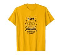Libro Hangover Bibliophile Reading Lover Maglietta, Uomo, Oro Brillante, M