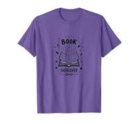 Libro Hangover Bibliophile Reading Lover Maglietta, Uomo, Viola mélange, M