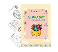 Libro Illustrato Per L'Illuminismo Per L'educazione In Età Prescolare Per Bambini, Lettere Per Bambini Che Tracciano Libri, Libro Di Lavoro Di Apprendimento In Età Prescolare, Riutilizzo Molte Volte,