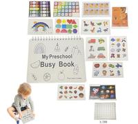 Libro in età prescolare, libro di lavoro per bambini piccoli, libri di lavoro per l'apprendimento prescolare, libro di lavoro multiuso per l'educazione dei bambini, per casa, scuola, auto, aereo e