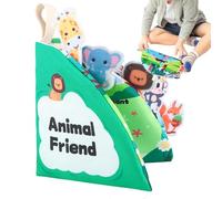 Libro In Stoffa: Giocattoli Per L'educazione Precoce, Libro A Strappo Silenzioso, Abilità Motorie Portatili Lavabili In Lavatrice | Giocattoli Sensoriali Per L'apprendimento Silenzioso | Per Auto, Aer